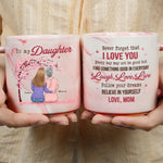 Custom Name Daughter Gifts from Mom - Personalized Marble Mug