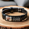 Custom Photo Congrats On Being My Husband - Couple Personalized Custom Bracelet - Gift For Husband Wife, Anniversary