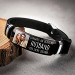 Custom Photo Funny Husband Gifts - Personalized Bracelet
