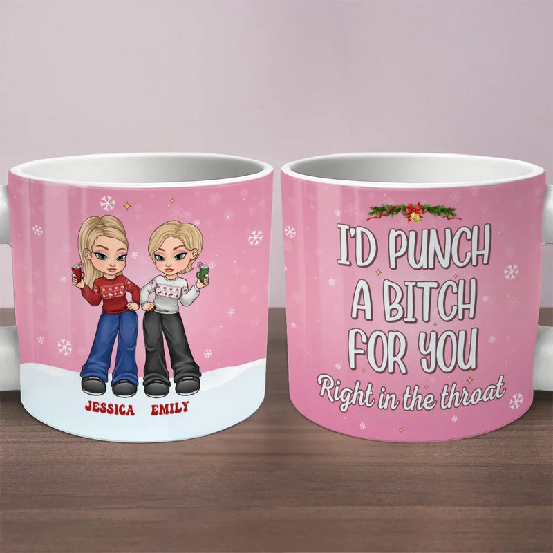 Besties For Life - Bestie Personalized Custom Chunky Mug - Gift For Best Friends, BFF, Sisters