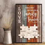 Custom Name Family Love Gifts for Families - Personalized Poster