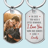 Custom Photo I Love You Now And Always - Couple Personalized Custom Keychain - Gift For Husband Wife, Anniversary
