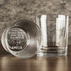 Infinite Love, No Limits In Sight - Couple Personalized Custom Whiskey Glass - Gift For Husband Wife, Anniversary