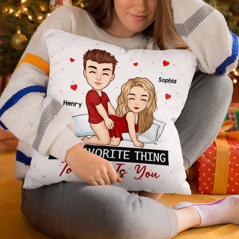 In Your Touch, I Feel Forever - Couple Personalized Custom Pillow - Gift For Husband Wife, Anniversary