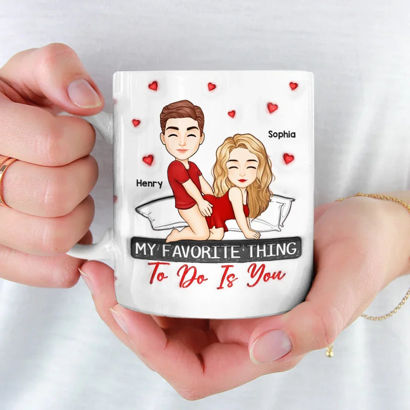 My Love For You Reaches Beyond Measure - Couple Personalized Custom 3D Inflated Effect Printed Mug - Gift For Husband Wife, Anniversary