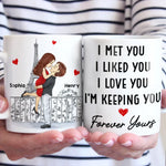 Custom Name Paris Couple Love Gifts - Personalized Mugs