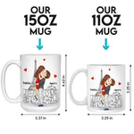 Custom Name Paris Couple Love Gifts - Personalized Mugs