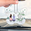 Their Legacy Lives On In Our Hearts - Memorial Personalized Custom Car Ornament - Acrylic Custom Shaped - Sympathy Gift For Family Members