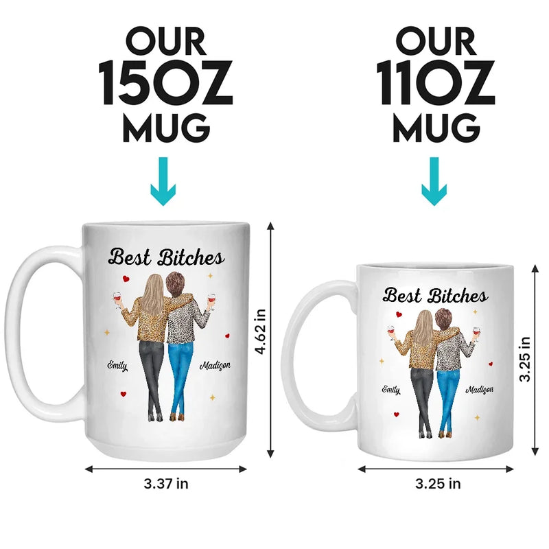 Custom Name Funny Best Friend Gifts for Women - Personalized Mugs