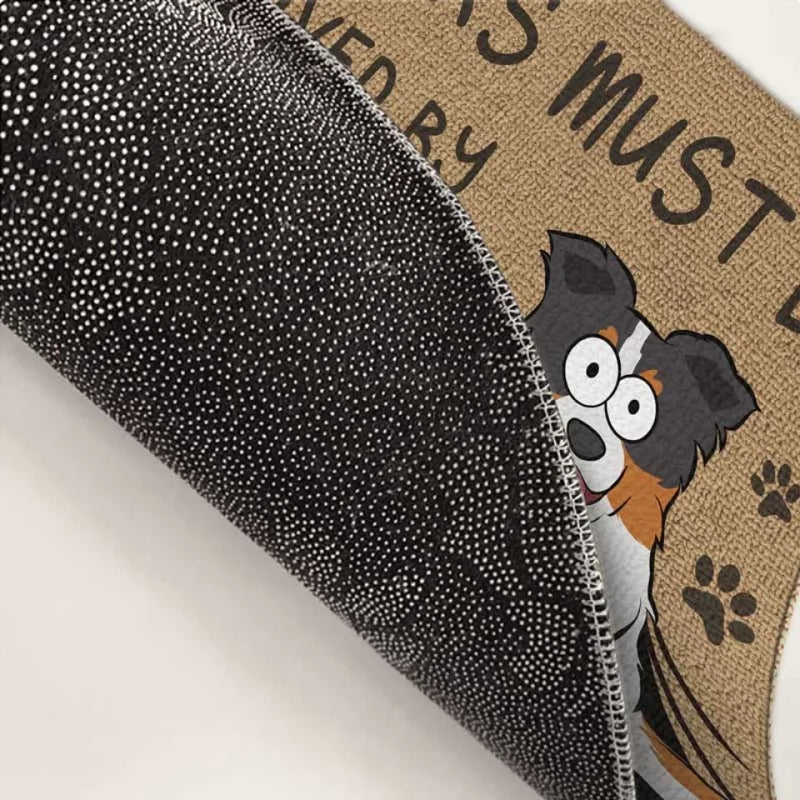 Custom Name Dog Welcome Gifts for Pet Lovers - Personalized Doormat