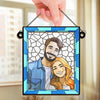 Custom Photo Better Together - Couple Personalized Window Hanging Suncatcher Ornament - Gift For Husband Wife, Anniversary