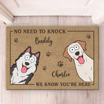 Custom Pet Name Funny Welcome Decor - Personalized Doormat