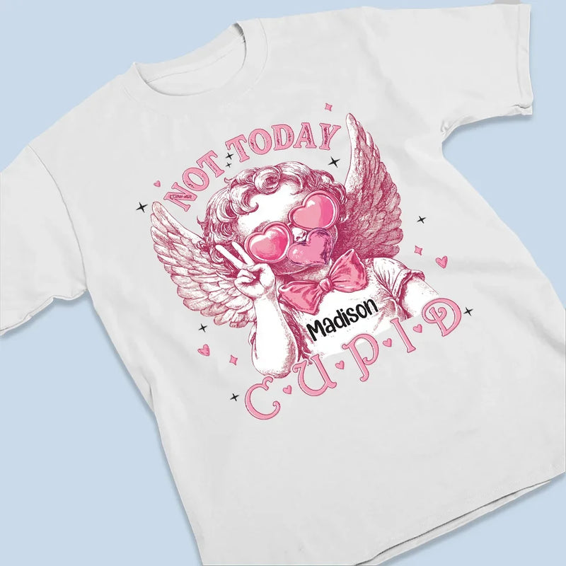 Cupid Brought Love, But You Brought Joy - Bestie Personalized Custom Unisex T-shirt, Premium T-shirt, Hoodie - Valentine Gift For Best Friends, BFF, Sisters