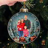 Custom Photo Family Is The True Meaning Of Christmas - Family Personalized Custom Ornament - Acrylic Custom Shaped - Christmas Gift For Family Members