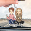 Forever Grateful For You - Bestie Personalized Custom Car Ornament - Acrylic Custom Shaped - Gift For Best Friends, BFF, Sisters