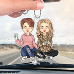 Custom Name Best Friend Gifts for Women - Personalized Car Ornament