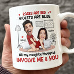 Custom Name Naughty Couple Gifts - Personalized Mug