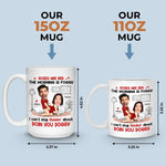Custom Name Naughty Couple Gifts - Personalized Mug