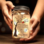 Custom Name Memorial Family Tree Gifts - Personalized Mason Jar Light