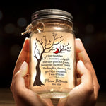 Custom Name Memorial Family Tree Gifts - Personalized Mason Jar Light