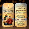 Our Lives Together - Couple Personalized Custom LED Candle - Gift For Husband Wife, Anniversary