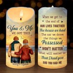 Custom Name Romantic Couple Gifts - Personalized LED Candle