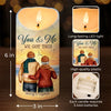 Our Lives Together - Couple Personalized Custom LED Candle - Gift For Husband Wife, Anniversary