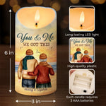 Custom Name Romantic Couple Gifts - Personalized LED Candle