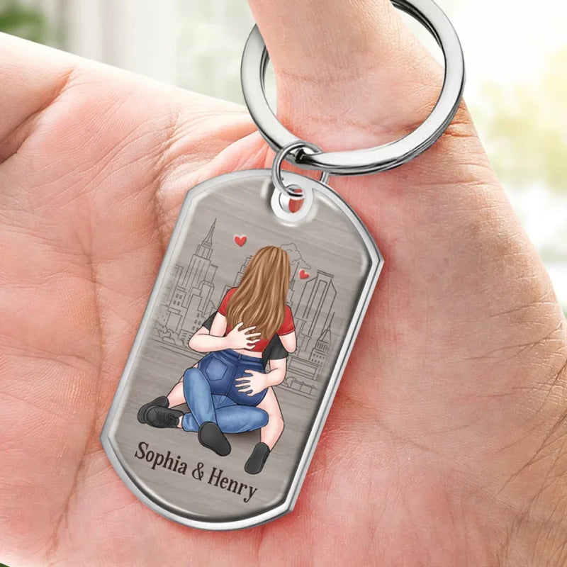 A Keychain To Remind You, I Love You - Couple Personalized Custom Keychain - Upload Image, Christmas Gift For Husband Wife, Anniversary