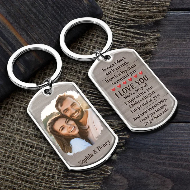 Custom Photo I Believe In You - Couple Personalized Custom Keychain - Christmas Gift For Husband Wife, Anniversary