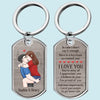 I Appreciate You, I Believe In You - Couple Personalized Custom Keychain - Christmas Gift For Husband Wife, Anniversary