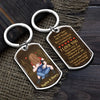 A Hug From You Feels Like Home - Couple Personalized Custom Keychain - Christmas Gift For Husband Wife, Anniversary