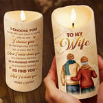 Custom Name Romantic Gifts for Wife - Personalized LED Candle