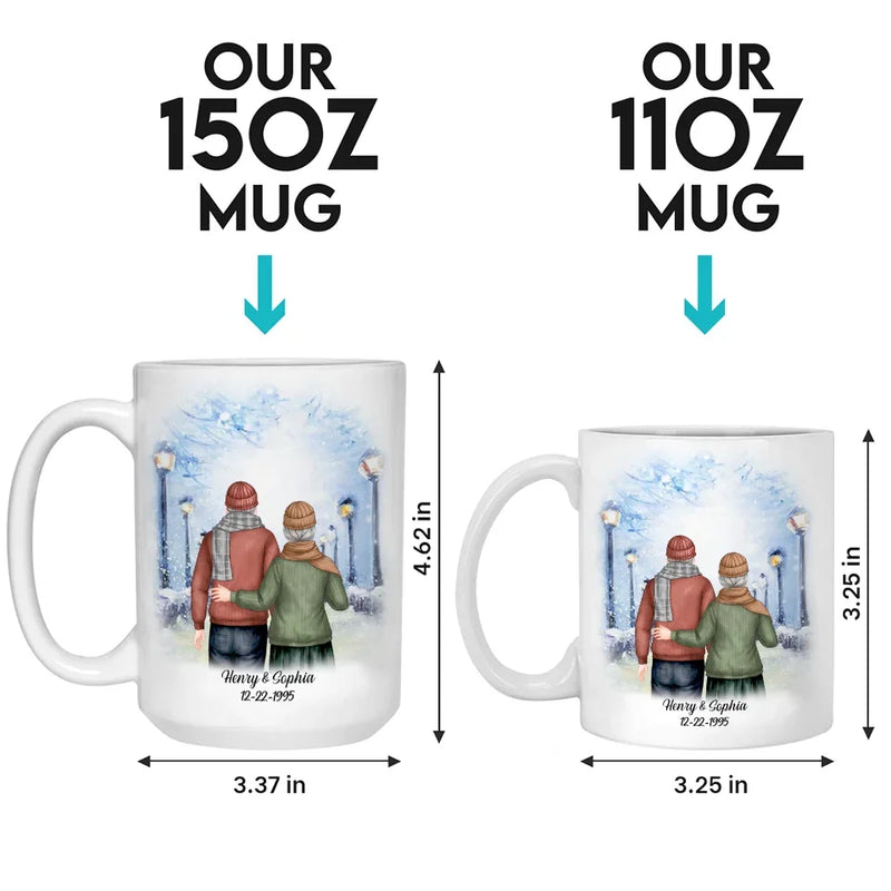 Custom Name Romantic Anniversary Gifts for Wife - Personalized Mugs