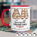 Custom Name Growing Old Together Gifts for Couples - Personalized Accent Mugs