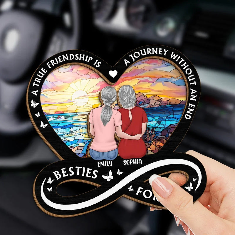 Custom Name Best Friend Gifts - Personalized Car Visor Clip