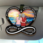 Custom Name Best Friend Gifts - Personalized Car Visor Clip