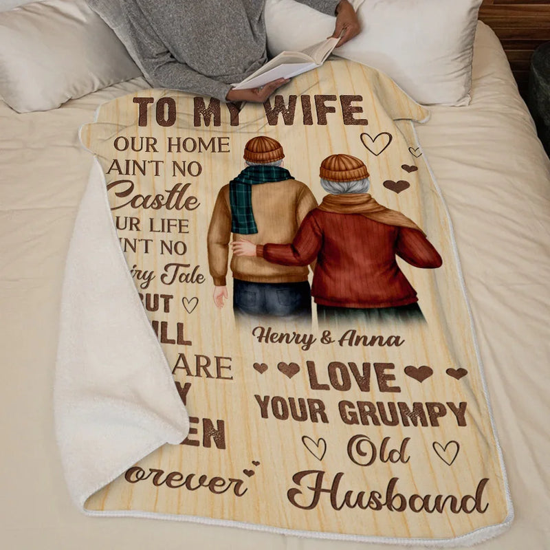 My Queen Today And Every Day - Couple Family Personalized Custom Blanket - Gift For Husband Wife, Anniversary