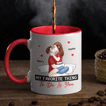 Custom Name Romantic Couple Gifts - Personalized Accent Mugs
