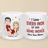 Every Day, I Love You More - Couple Personalized Custom Mug - Gift For Husband Wife, Anniversary