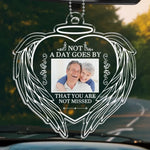 Custom Photo Memorial Angel Couple Gifts - Personalized Car Ornament