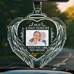 Custom Photo Memorial Angel Couple Gifts - Personalized Car Ornament