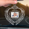 Custom Photo Your Light Will Shine On - Memorial Personalized Custom Car Ornament - Acrylic Custom Shaped - Sympathy Gift For Family Members