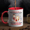 I'm Naughty But You Like It - Couple Personalized Custom Accent Mug - Gift For Husband Wife, Anniversary