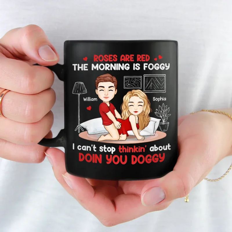All My Love Is For You - Couple Personalized Custom Black Mug - Gift For Husband Wife, Anniversary