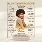 Custom Bad Bitch Affirmation Gifts for Women - Personalized Acrylic Plaque