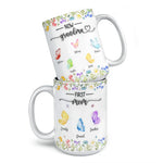 Custom Name First Mom Now Grandma Gifts - Personalized Mugs