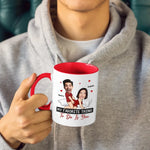 Custom Name Romantic Couple Gifts - Personalized Accent Mugs