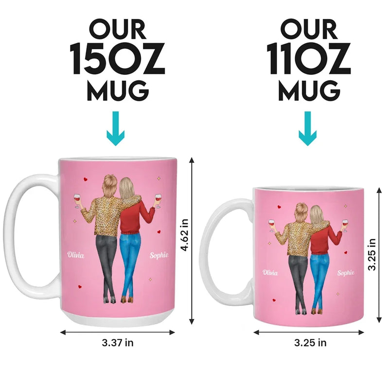 Custom Name Funny Best Friend Gifts - Personalized Mugs