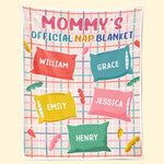 Custom Name Mommy's Nap Blanket Gifts for Mom - Personalized Blanket